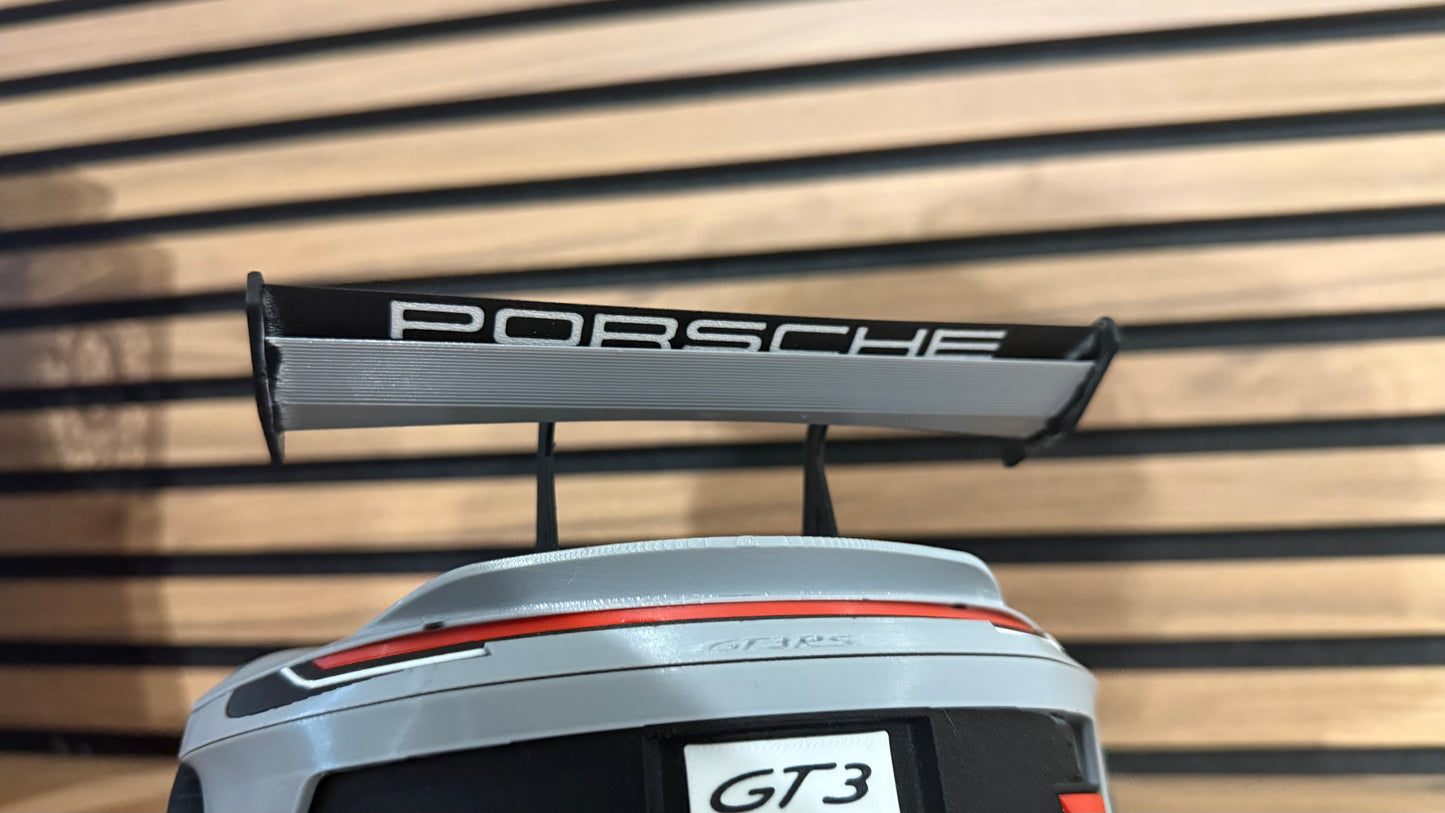 Support mural pour clés Porsche GT3 RS – Décoration automobile imprimée en 3D
